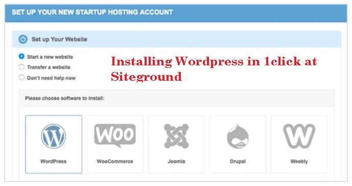 how to install wordpress to setup and create first blog with siteground, step by step to get maximum discount for the reader's benefit and ease of setup