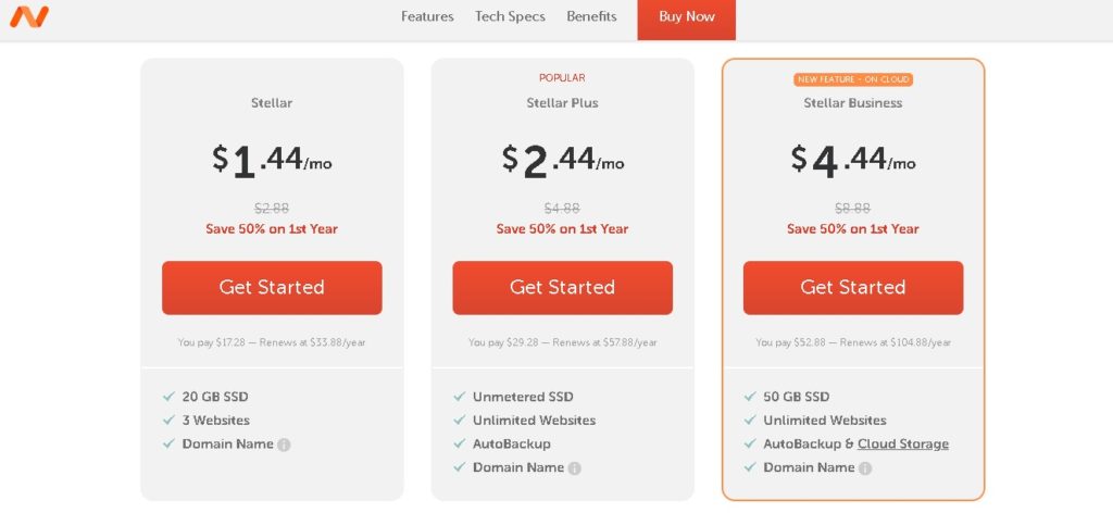 Compariative study of Namecheap hosting options for beginners