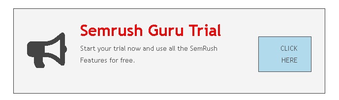 semrush guru trial and semrush guru coupon direct link