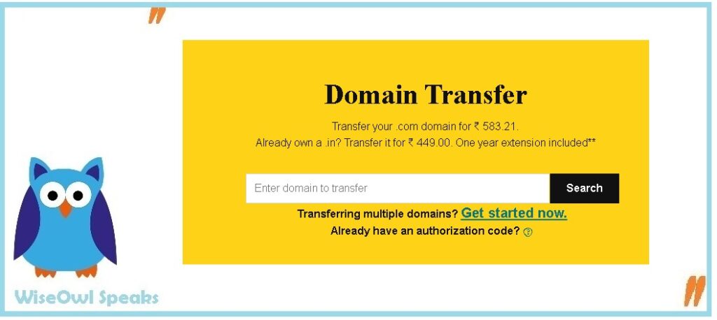 How to save money by transferring the Domain?