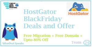 HostGator Black Friday Offers and Deals for 2020