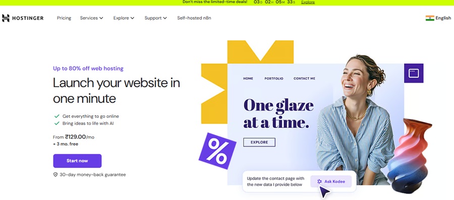 hostinger best hosting server in india