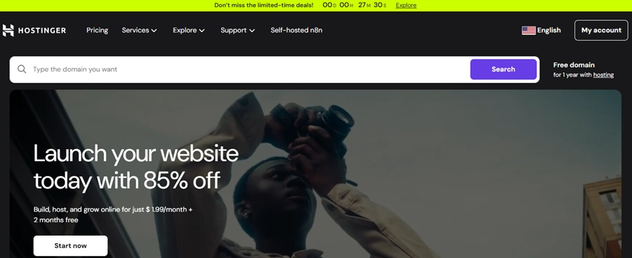 hostinger web hosting 