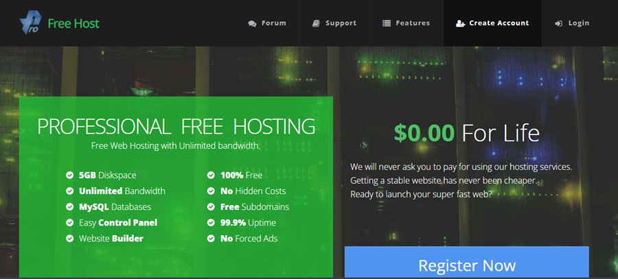 pro free host 