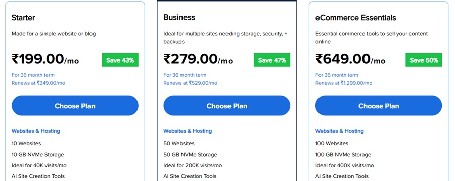 bluehost wordpress pricing 