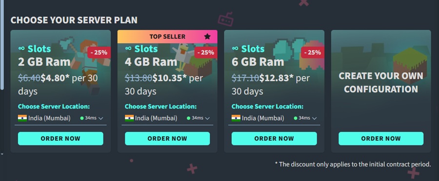 gportal minecraft server price