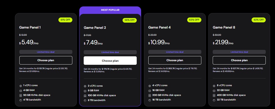 hostinger minecraft server pricing