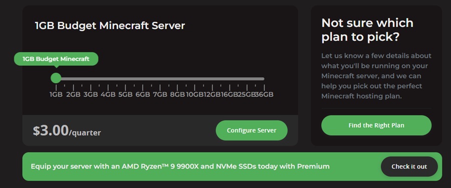 pebblehost minecraft server plan 