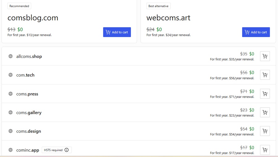 wordpress domain extensions