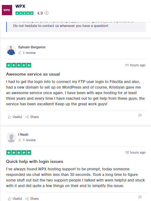 wpx customer ratings and reviews on trustpilot