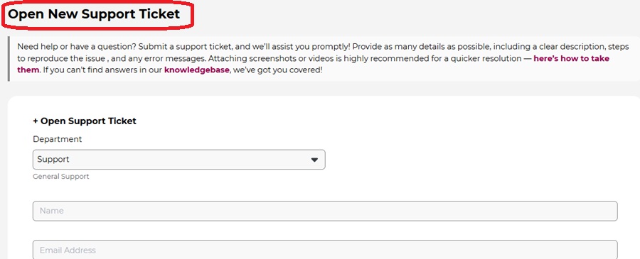 wpx ticket support customer service