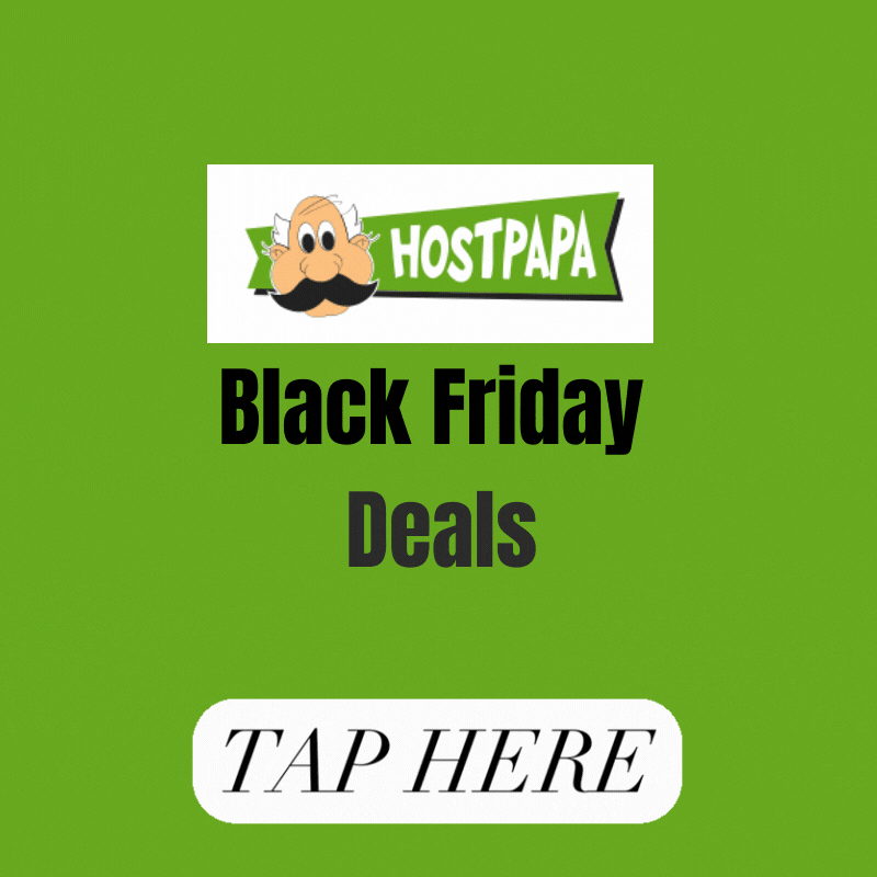 hostpapa black friday 2021 and cyber Monday deals