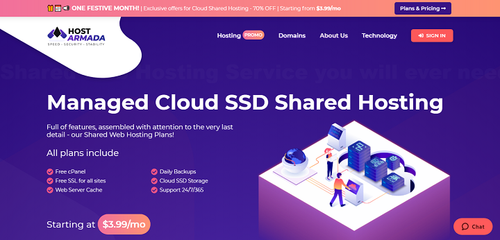 hostarmada shared hosting