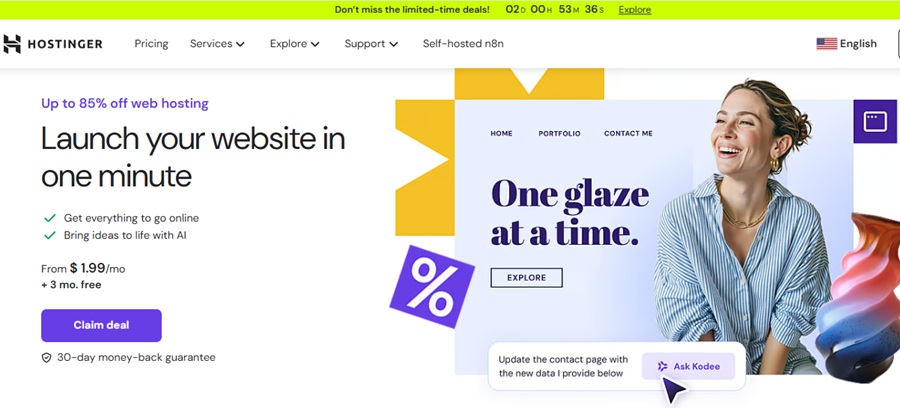 hostinger shared hosting 