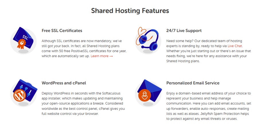 namecheap shared hosting features 