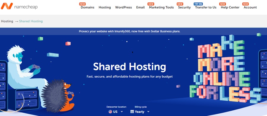 namecheap shared hosting 