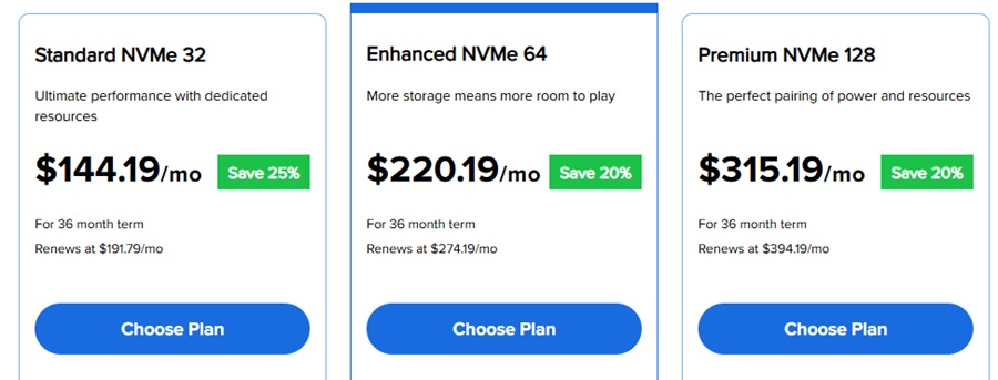 bluehost dedicated pricing 