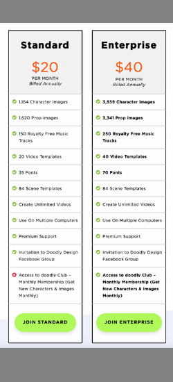 doodly annual pricing