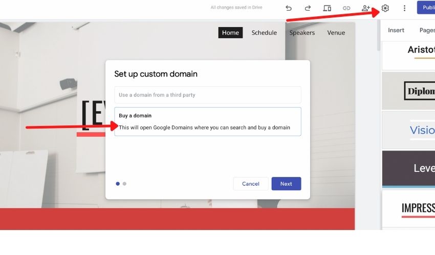 how to add google domains to google sites and blogger