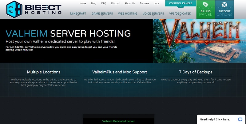 bisect valheim server hosting