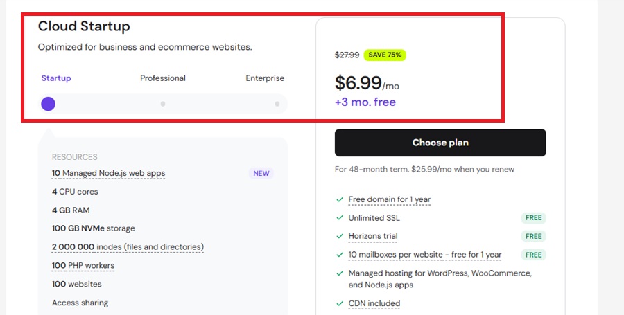 hostinger cloud hosting pricing 