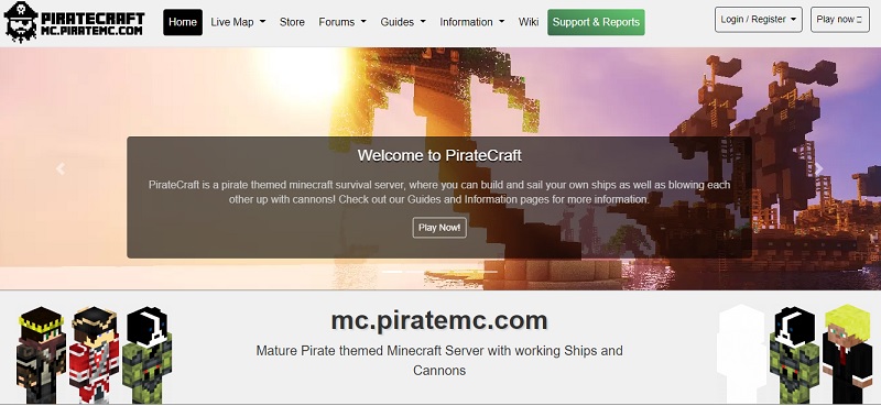 piratecraft minecraft server