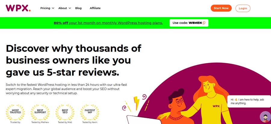 wpx as alternative to kinsta 