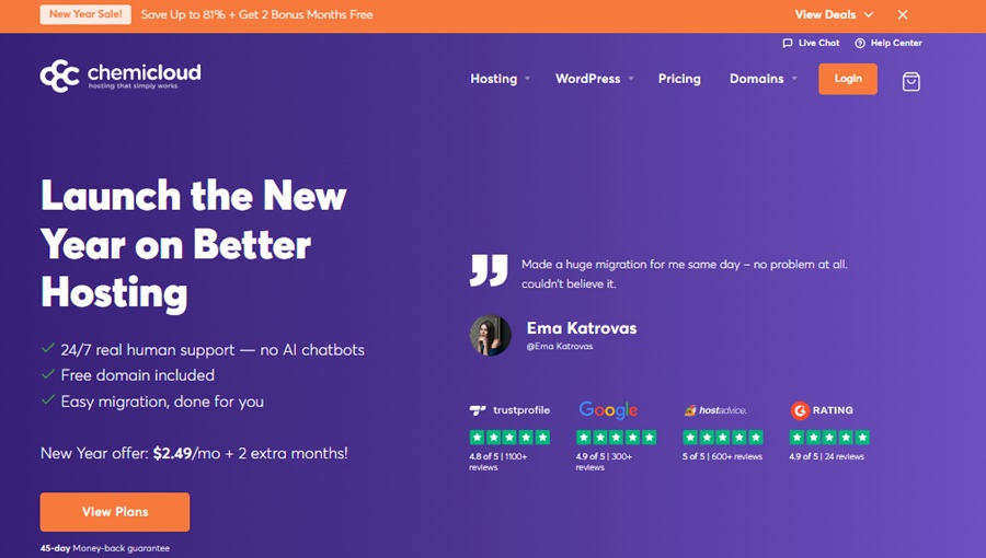 chemicloud web hosting 