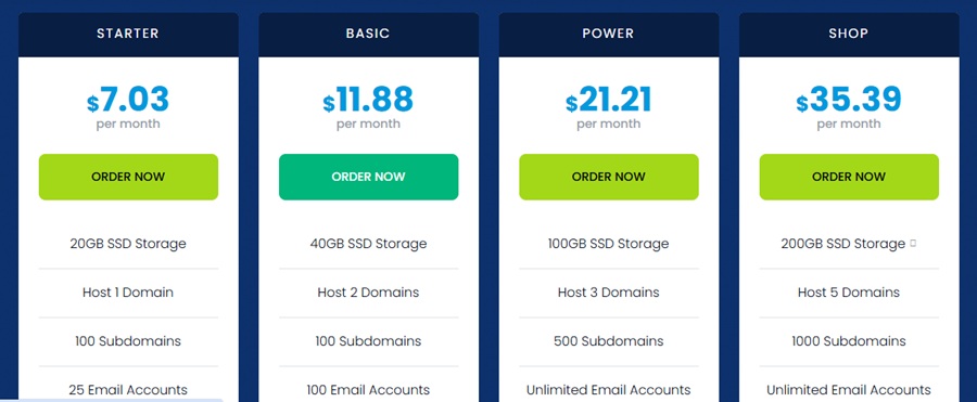 host africa light speed pricing
