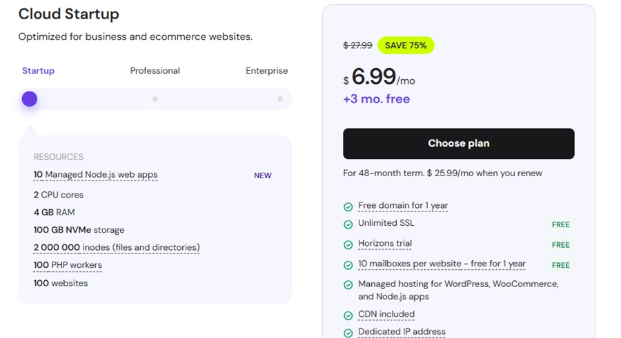 hostinger cloud hosting pricing 