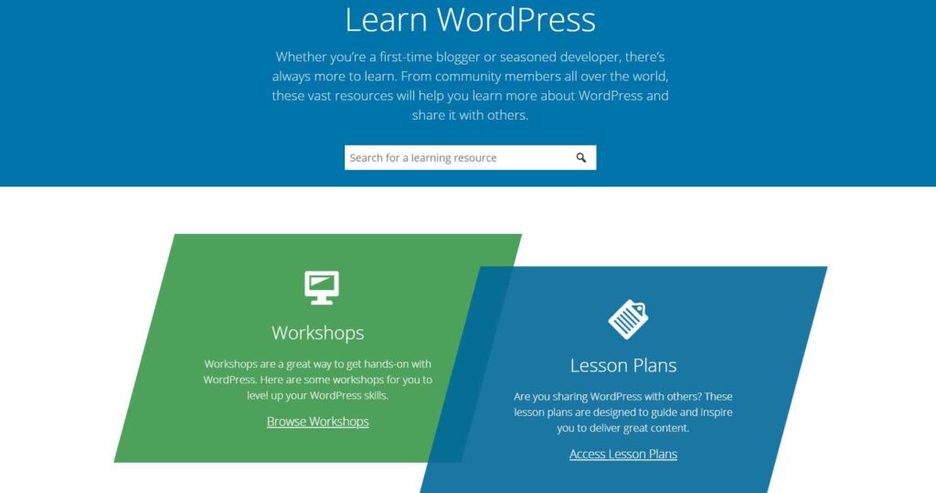 Features available with the Free WordPress