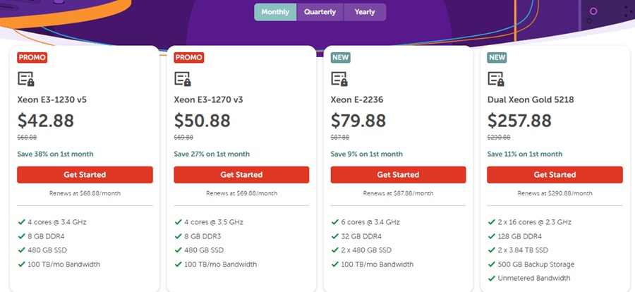 namecheap dedicated server pricing 