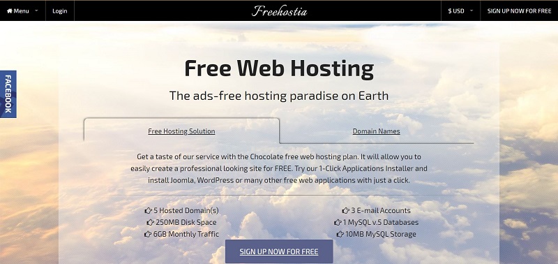 Freehostia free database hosting