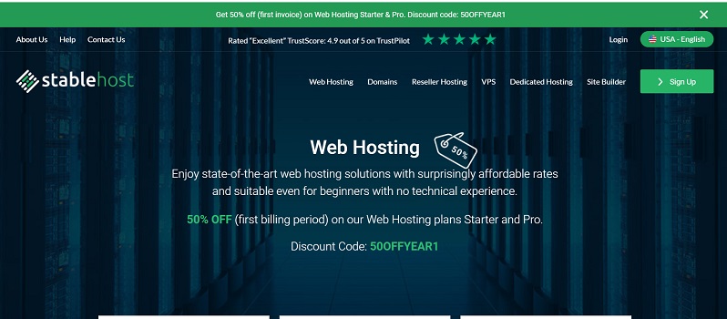 month to month hosting by Stablehost