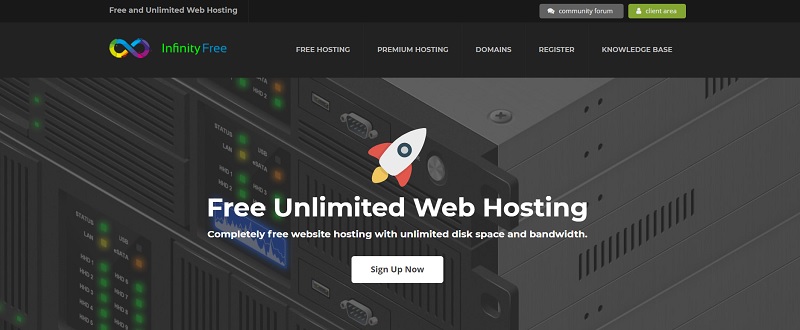 infinityfree unlimited database hosting plans