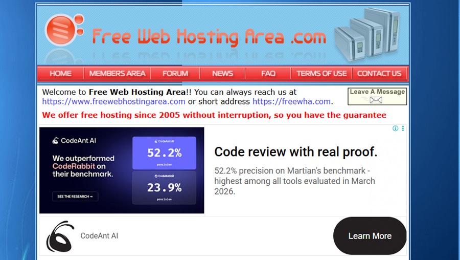 free web hosting area 