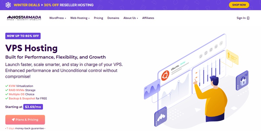 hostarmada vps hosting server
