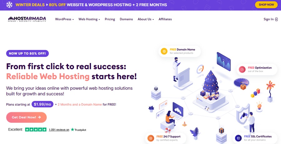 hostarmada web hosting canada 