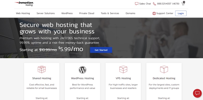 Inmotion VPS hosting price
