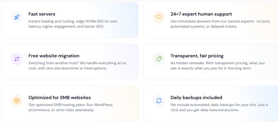milesweb web hosting features
