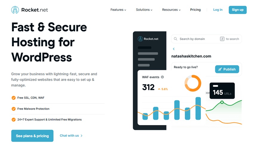 rocket.net hosting in usa 