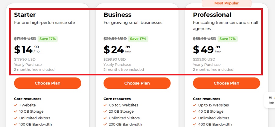 wpx wordpress hosting price 