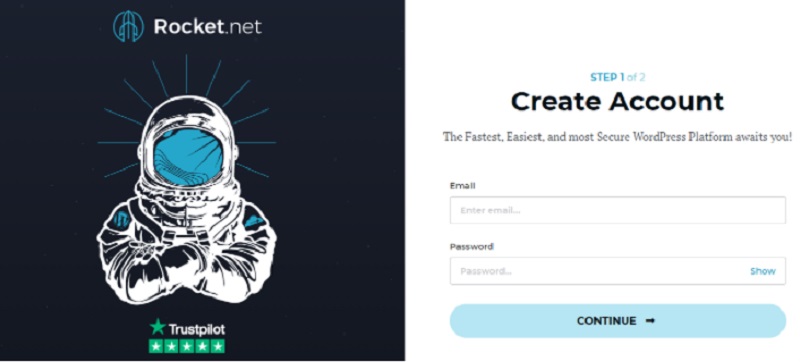 create account in rocket net