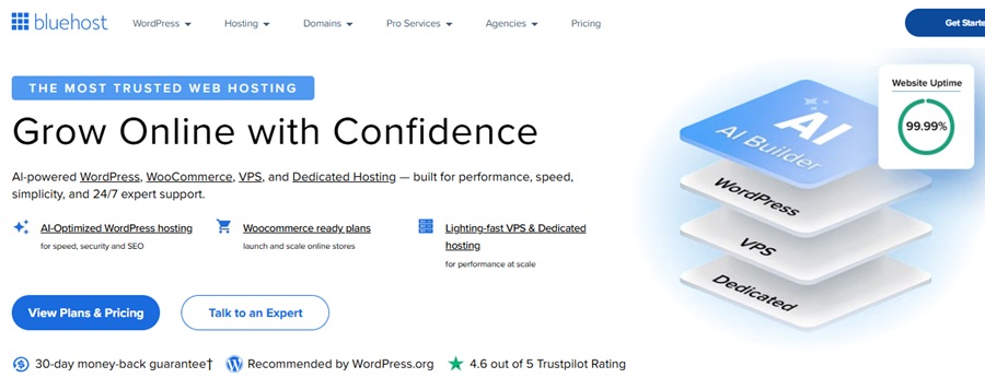 bluehost vps free trial 