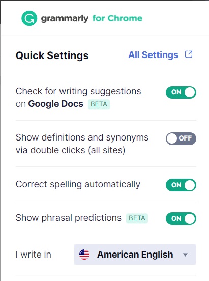 final step grammarly extension adding 