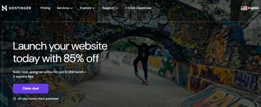 hostinger free vps trial for linux and windows 