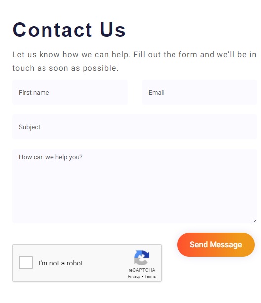 contact us form by article forge