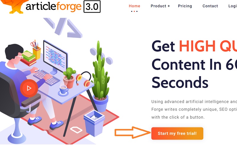 article forge first page