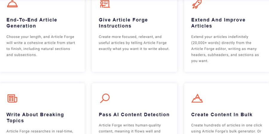 article forge features 
