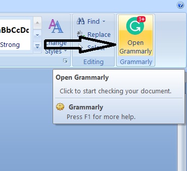 grammarly ms word activation